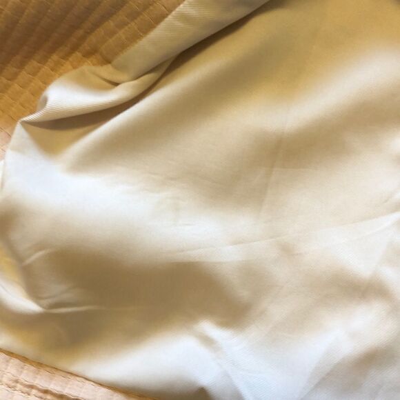 Club Monaco Quilted Bomber Jacket Peach White - Picture 10 of 11